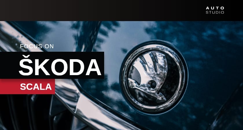Skoda Scala front badge